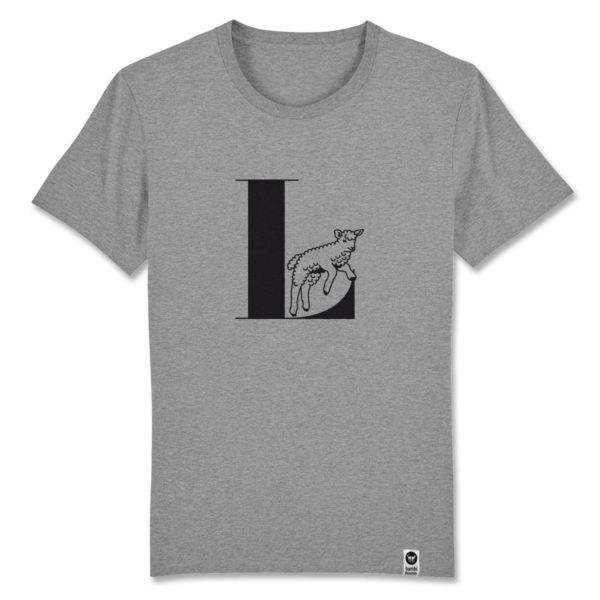bambiboom Fairtrade T-Shirt Print Aufdruck Typo Shirt Unisex Männer Frauen Tiermotiv Lamm