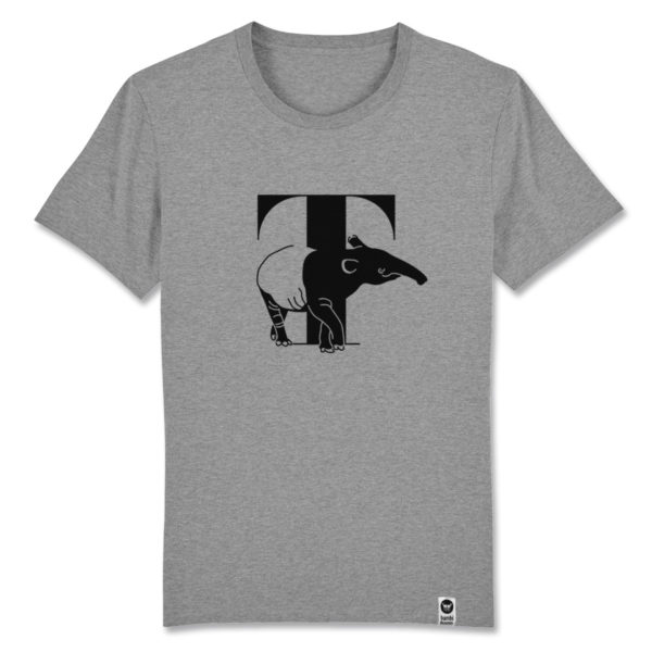 bambiboom Fairtrade T-Shirt Print Aufdruck Typo Shirt Unisex Männer Frauen Tiermotiv Tapir